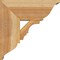 Ekena Millwork Balboa Traditional Rough Sawn Bracket w/ Offset Brace, Western Red Cedar, 8"W x 18"D x 18"H BKT0806X18X18BOA01RWR - alternate 4